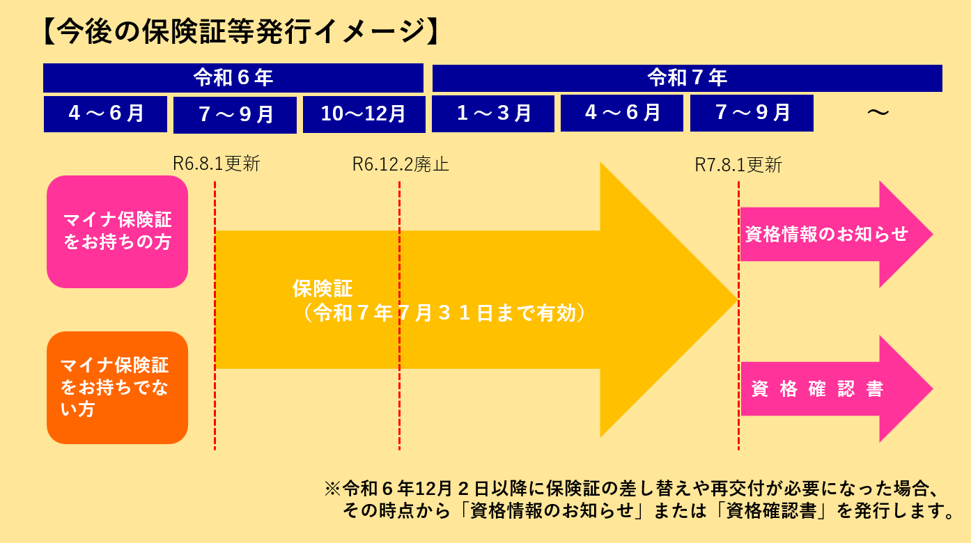 保険証等発行イメージ