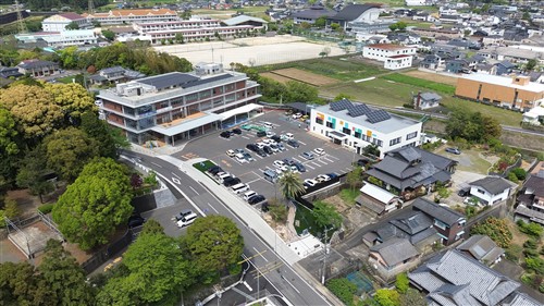 空から見る新庁舎2期工事