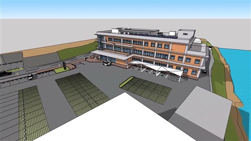 新庁舎外構の3D動画を紹介します