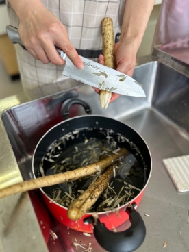 ごぼうはそぎ切り