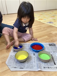 絵具染め