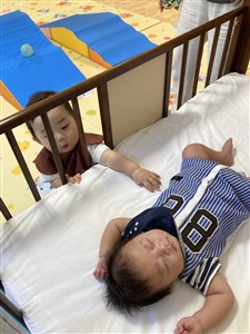 赤ちゃん寝てるね