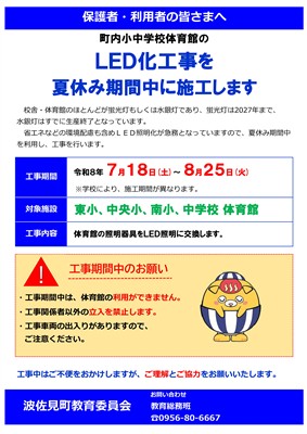 工事期間張り紙