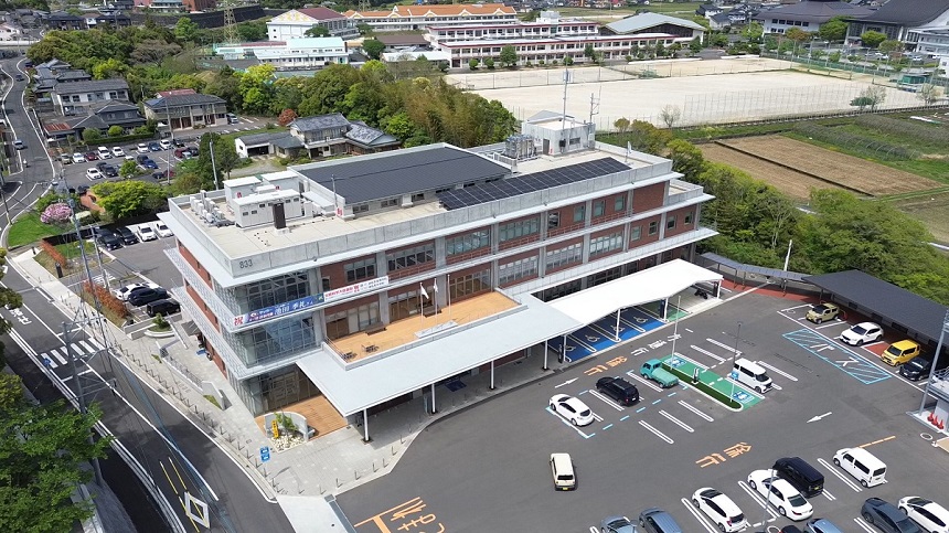 空から見る波佐見町新庁舎5